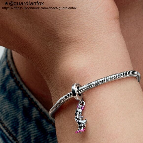 Pandora Disney Daisy Duck Dangle Charm - Picture 6 of 6